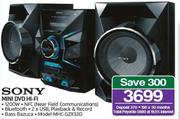Sony Mini DVD Hi-Fi-MHC-GZX33D