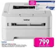 Brother Mono Laser Printer HL-2130 plus Toner