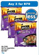 McCain Stir Fry Vegetables(All Variants)-3 x 1kg