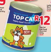 Top Cat Food Assorted-820g Each