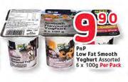 Pnp Low Fat Smooth Yoghurt-6x100g Per Pack