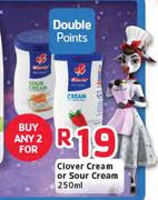 Clover Cream Or Sour Cream-2x250ml