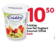Crickley Low Fat Yoghurt-500ml
