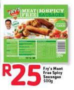 Fry's Meat Free Spicy Sausages-500gm