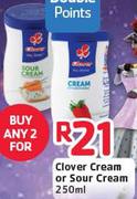 Clover Cream Or Sour Cream-2x250Ml