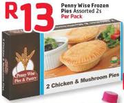 Penny Wise Frozen Pies Assorted-2's Per Pack