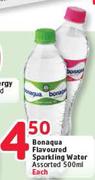 Bonaqua Flavoured Sparkling Water Assorted-500Ml Each