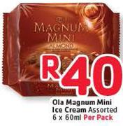 Ola Magnum Mini Ice Cream Assorted-6x60Ml Per Pack