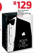 Black Tie Merlot/Cabernet Sauvignon Blend-6 x 750ml Per Case