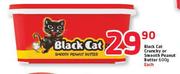 Black Cat Crunchy Or Smooth Peanut Butter-600G Each
