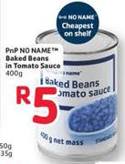 Pnp No Name Baked Beans In Tomato Sauce - 400g