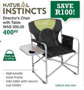 Director's Chair With Table