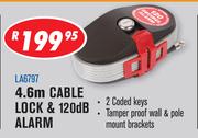 4.6m Cable Lock & 120db Alarm LA6797