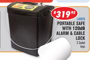 Portable Safe With 120db Alarm & Cable Lock LA5676