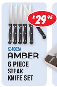 Amber 6-Piece Steak Knife Set K34002A