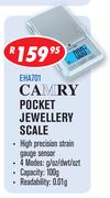 Camry Pocket Jewellery Scale EHA701
