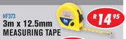 Beyer 3m x 12.5mm Measuring Tape HF373