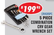 Beyer 5 Piece Combination CRV Gear Wrench Set CRVGR5PC