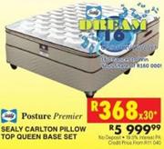 Sealy Carlton Pillow Top Queen Base Set
