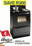 Univa 116 4 Plate Stove