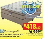 Sealy Challenger Box Top Queen Base Set