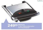 Platinum 4-Sny Toebroodjiemaker Met Roosterplaat