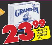 Grand-Pa Headache Powders-25's