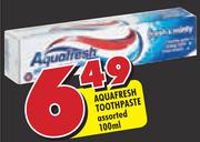 Aquafresh Toothpaste Assorted-100ml