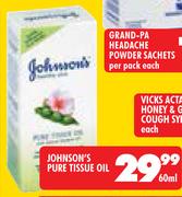Johnson's Pure Tissue Oil-60ml