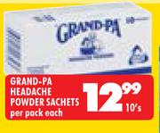 Grand-Pa Headache Powder Sachets-10's Per Pack