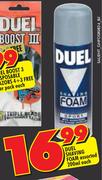 Duel Shaving Foam-200ml Each