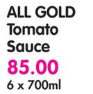 All Gold Tomato Sauce-6x700ml