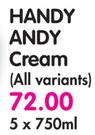 Handy Andy Cream(All Variants)-5x750ml