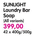 Sunlight Laundry Bar Soap(All Variants)-42x400g/500g