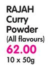 Rajah Curry Powder(All Flavours)-10x50g