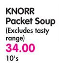 Knorr Packet Soup(Excludes Tasty Range)-10's