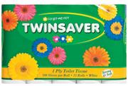 Twinsaver 1 Ply Toilet Paper(All Variants)-Each
