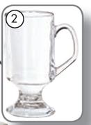 Arcoroc 290ml Footed Irish Coffee Mugs-Per 4 Pack