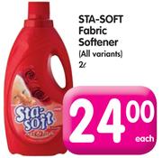 Sta-Soft Fabric Softener(All Variants)-2L Each