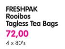 Freshpak Rooibos Tagless Tea Bags-4x80's