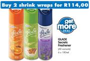Glade Secrets Freshener(All Variants)-6x180ml