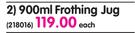 Steelking 900ml Frothing Jug