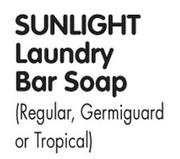 Sunlight Laundry Bar Soap(Regular,Germiguard Or Tropica)-42x400g/500g
