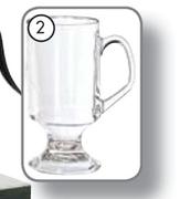 Arcoroc Footed Irish Coffee Mugs-290ml(Per 4's Pack)