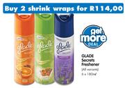 Glade Secrets Freshener(All Variants)-6x180ml