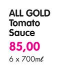 All Gold Tomato Sauce-6x700ml