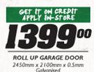 Roll Up Garage Door-2450mmx2100mmx0.5mm Galvanized