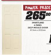 Swartland 6-Panel Deep Mould Door-813mmx2032mm