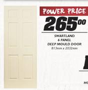 Swartland 6 Panel-Deep Mould Door-813mmx2032mm