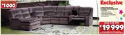 Exclusive 3-Piece Balmain Corner Recliner Suite